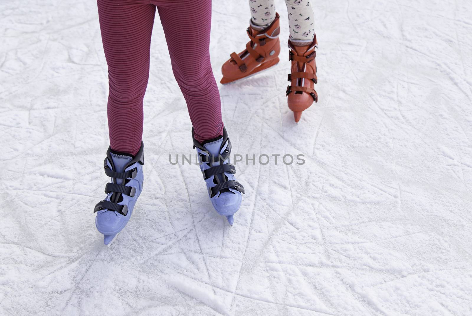 People ice skating by esebene