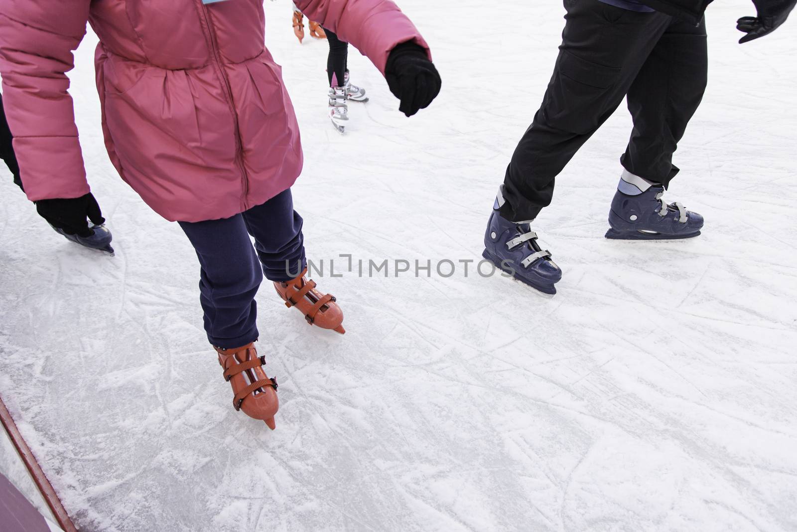 People ice skating by esebene