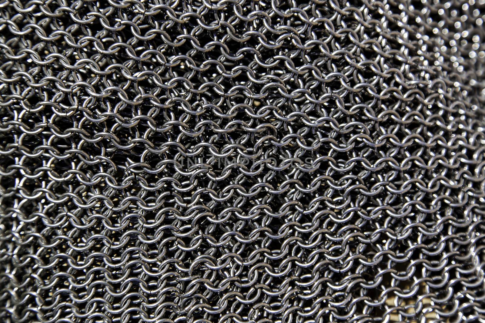 Metal mesh of protection steel, detail of safety and protection, strength and hardness