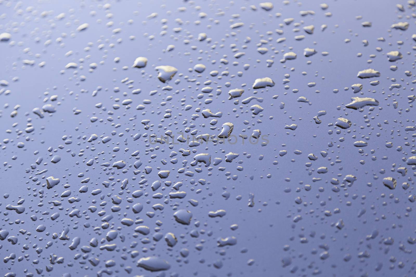 Water drops on the metal, a metal surface detail color by drops of water wet