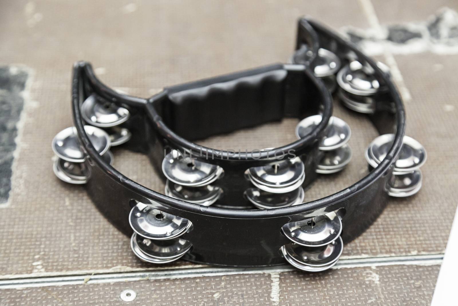 Tambourine for concert, music in the city