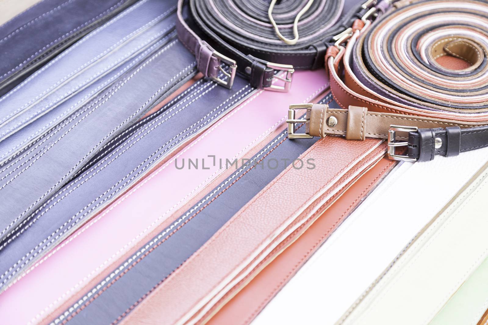 Belts skin color, detail some accessories for clothing, leather craft