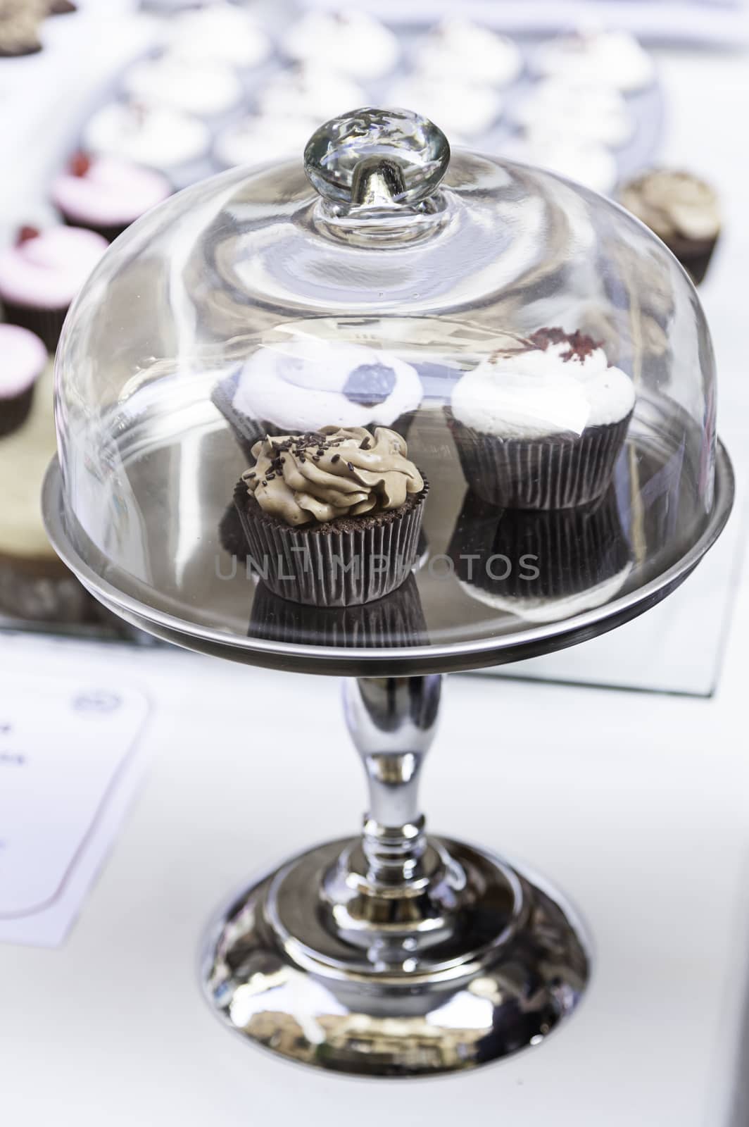 Homemade cupcakes in a glass by esebene