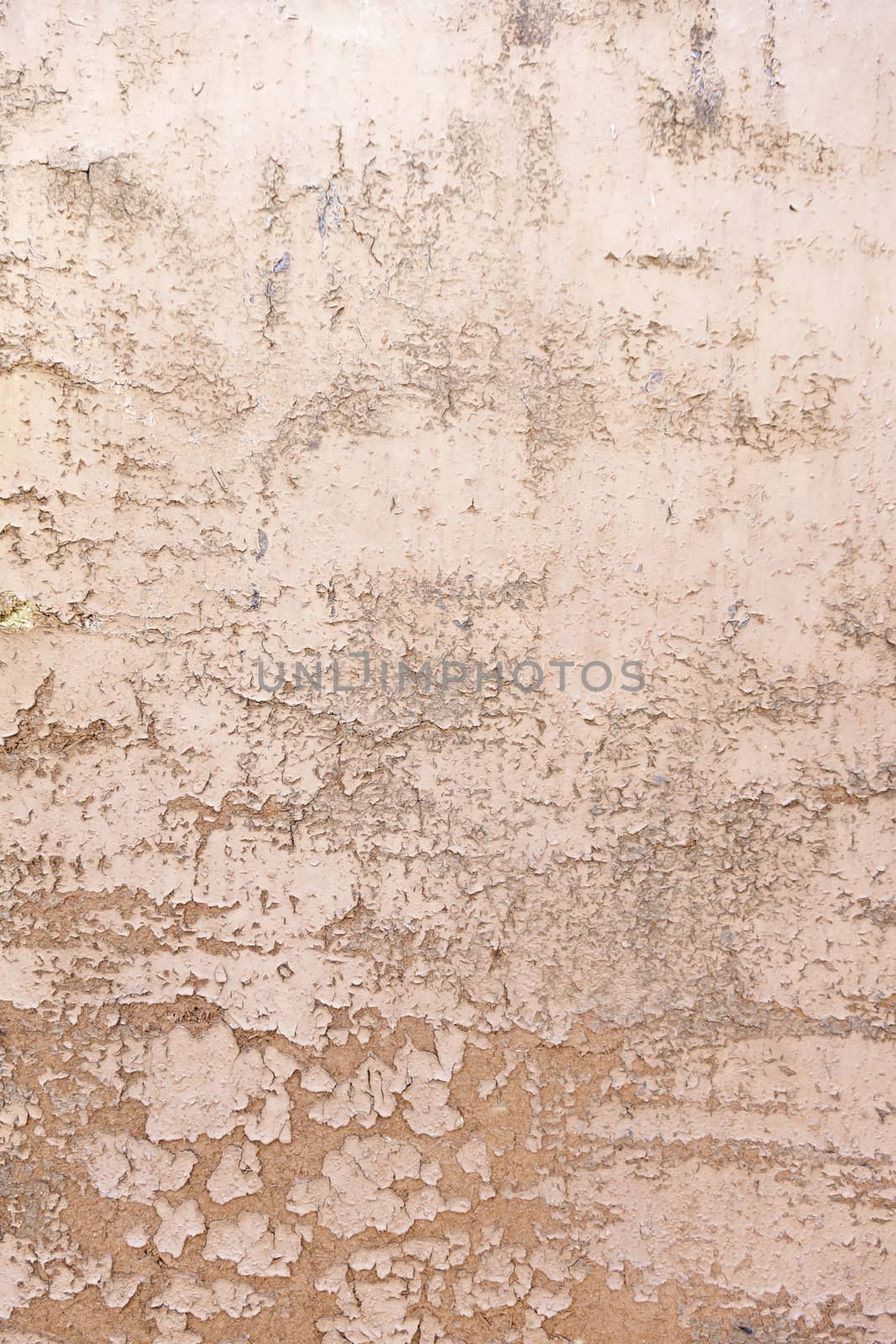 Battered and peeling wood, detail of an old wall abandoned broken