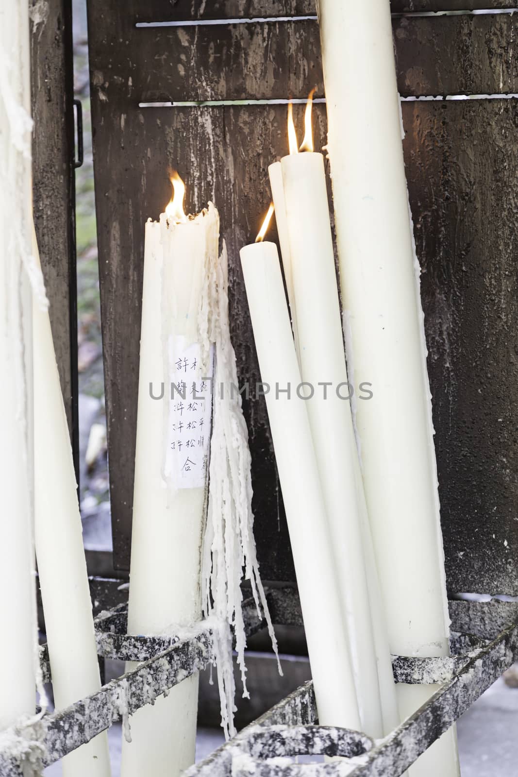 Lighted Japanese Candlesticks by esebene