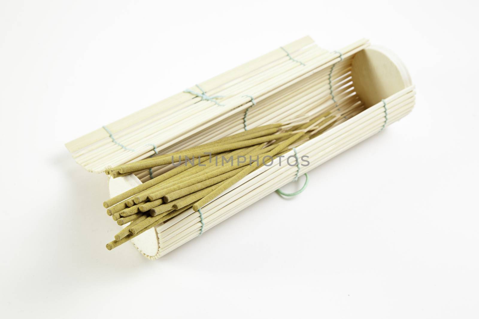 Incense and bamboo, detail of an object aromatherapy, spa tool, relaxation