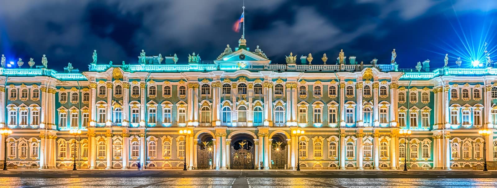 Facade of the Winter Palace, Hermitage Museum, St. Petersburg, R by marcorubino