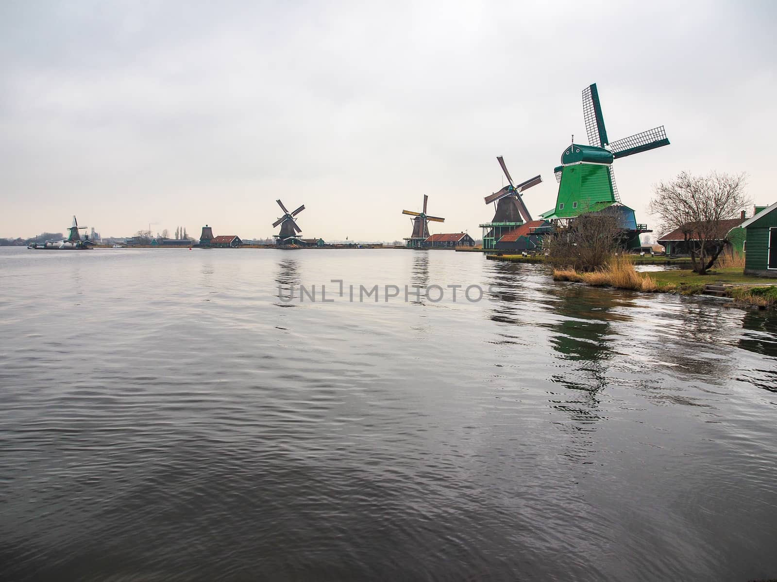 Historic windmills at Zaanse Schans by simpleBE