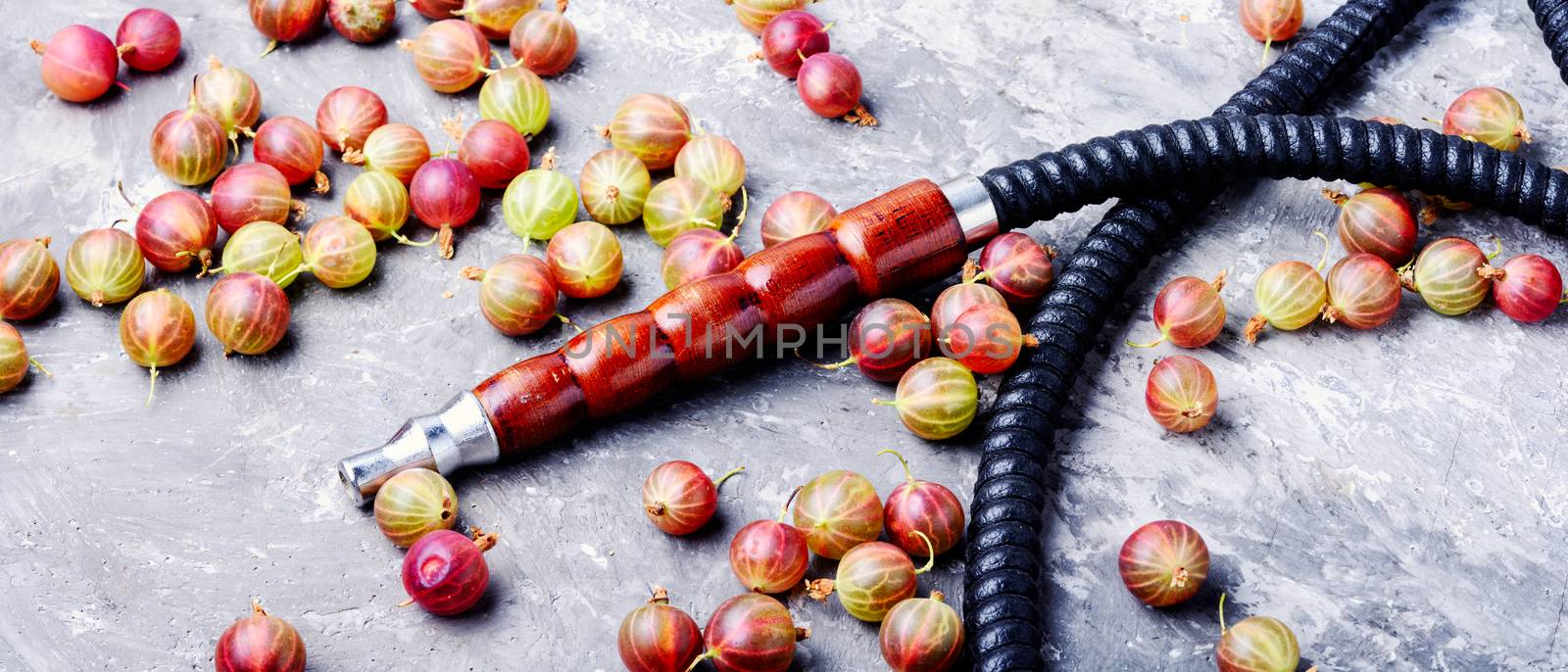 Stylish oriental shisha with gooseberry by LMykola