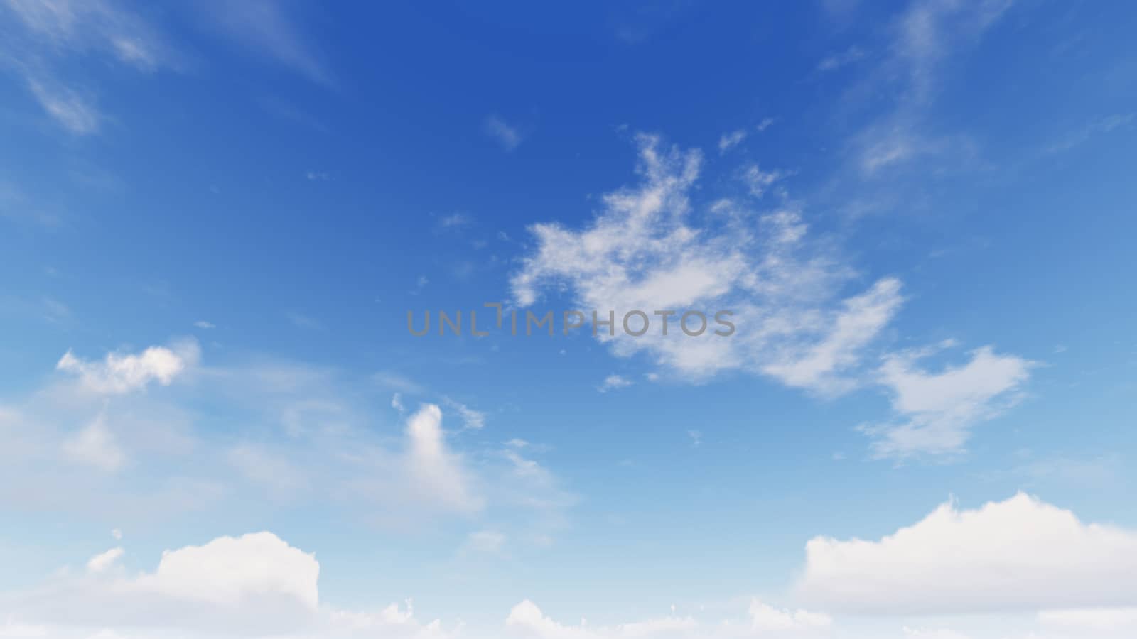 Cloudy blue sky abstract background, blue sky background with tiny clouds, 3d rendering

