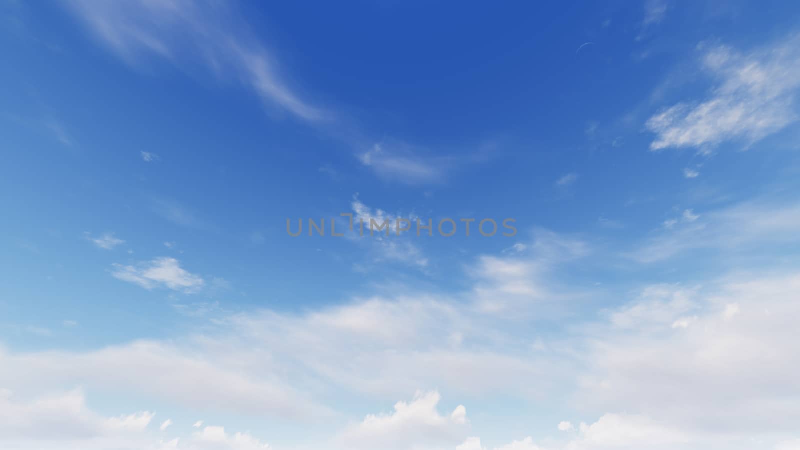 Cloudy blue sky abstract background, blue sky background with tiny clouds, 3d rendering

