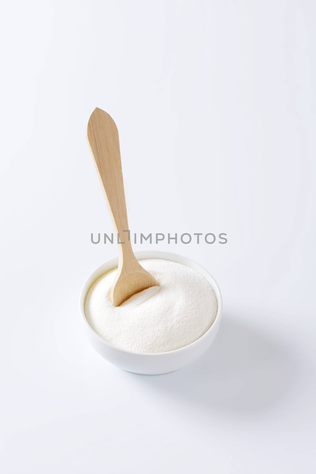 Bowl of full cream powdered milk