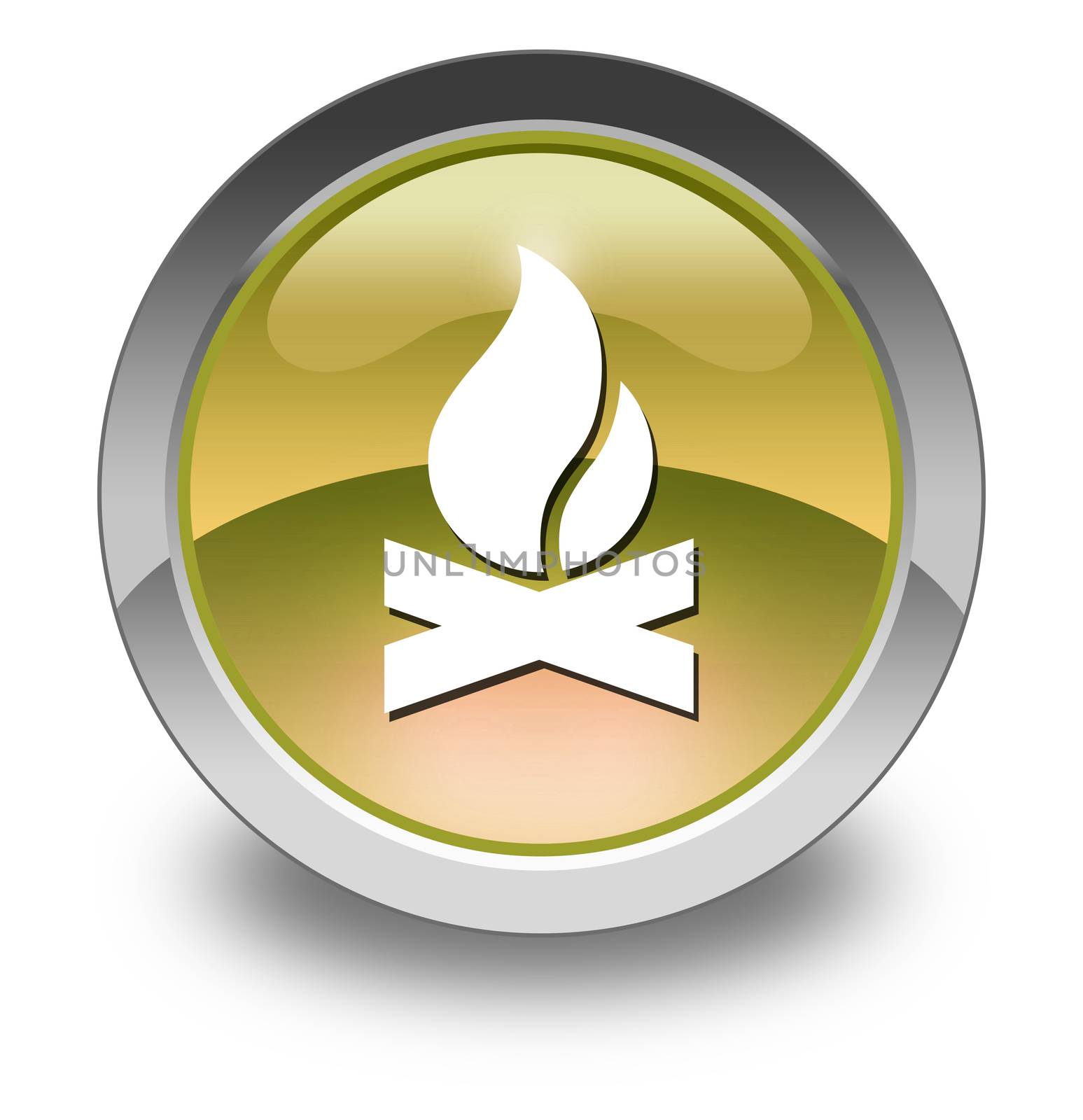 Icon, Button, Pictogram Campfire by mindscanner