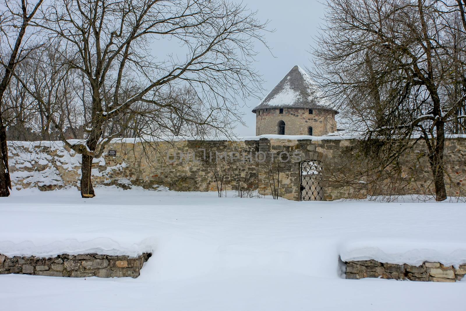 Winter in town. Cesis, Latvia.