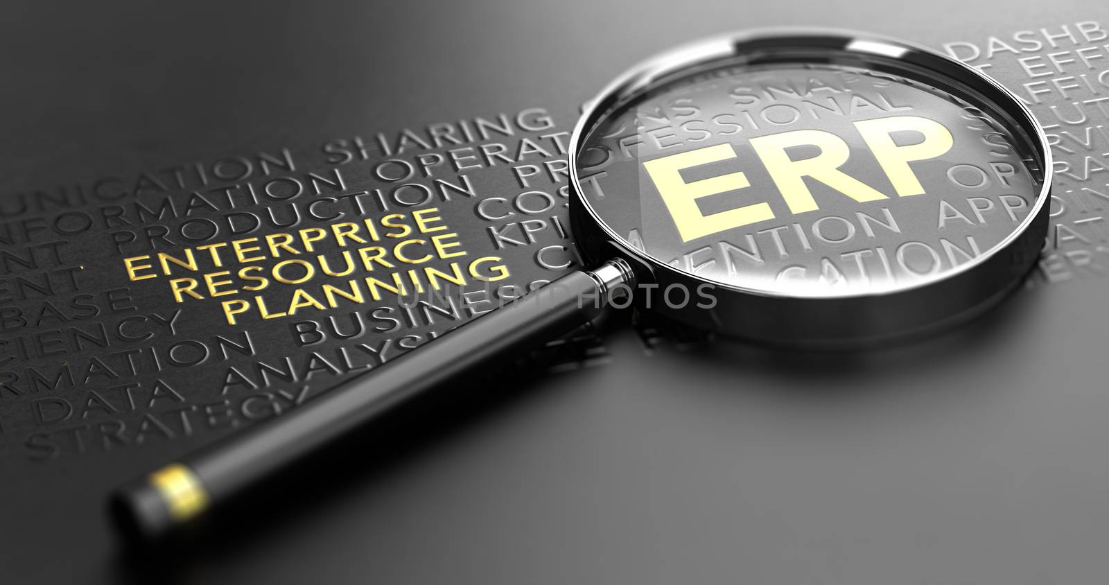 Business Management Software. ERP, Enterprise Resource Planning  by Olivier-Le-Moal