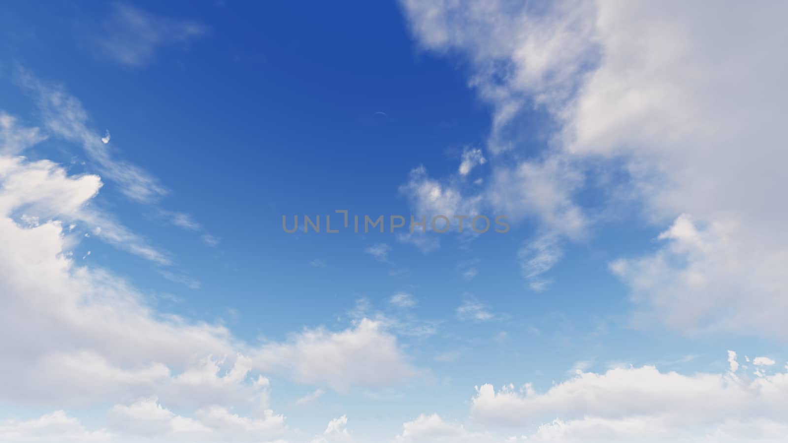 Cloudy blue sky abstract background, blue sky background with tiny clouds, 3d rendering

