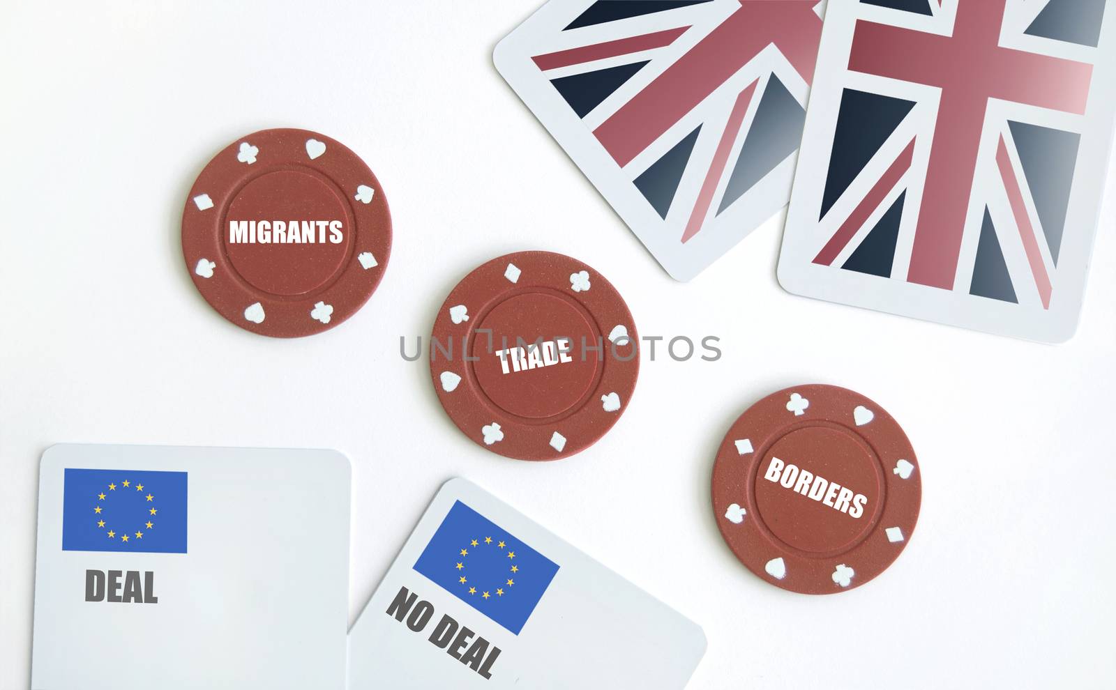 Brexit poker concept by unikpix