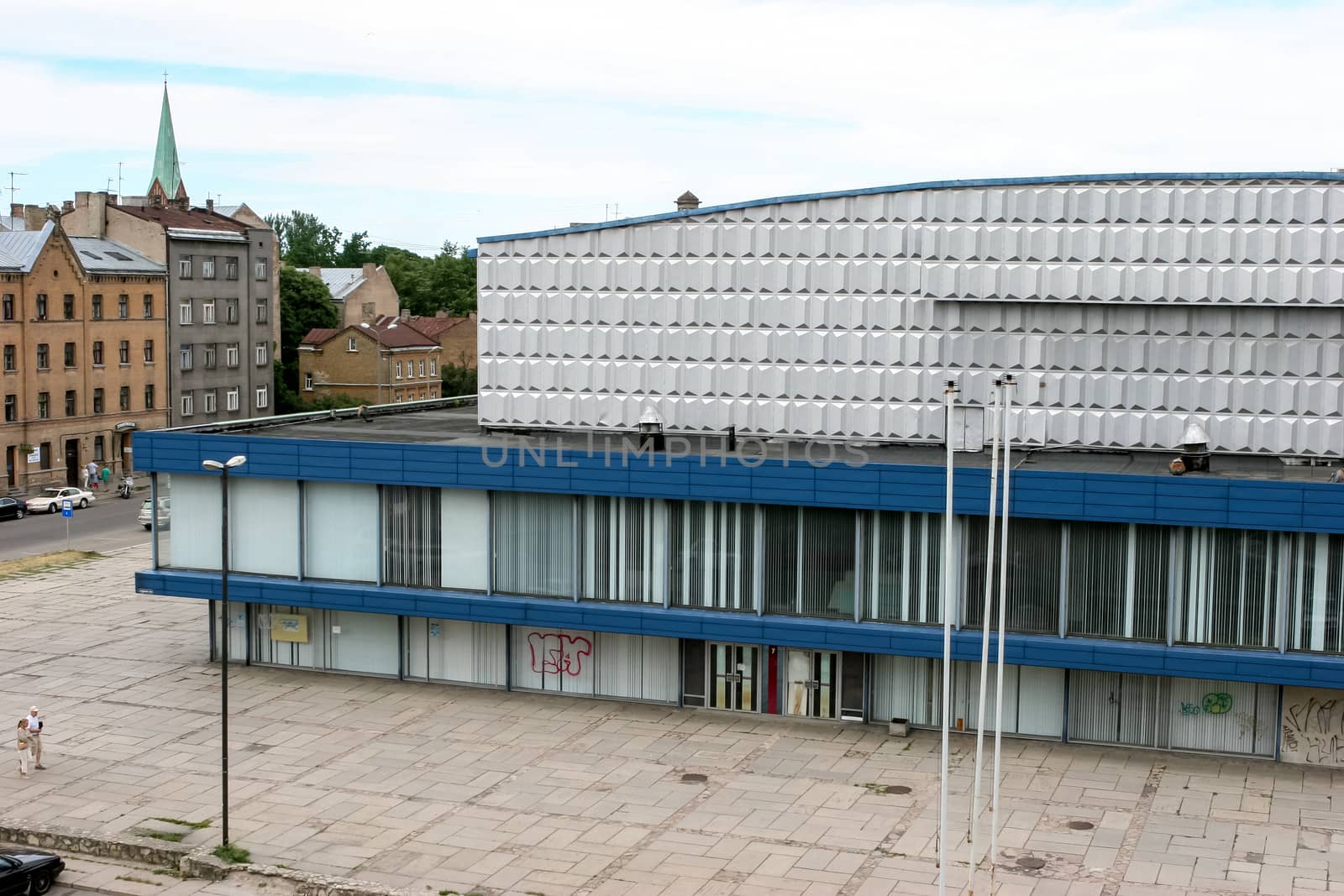 Riga Sports Palace "Rigas Sporta Pils" shortly before demolition. Riga, Latvia.