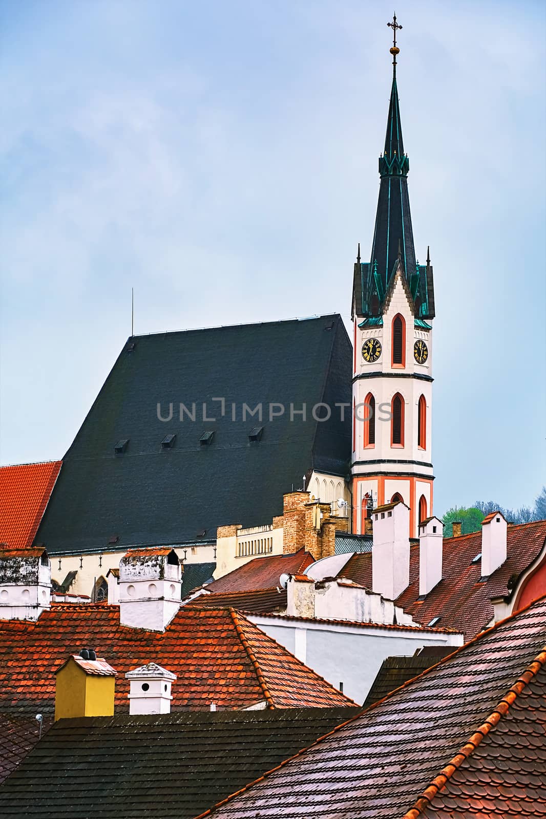 Church in the Cesky Krumlov, Czech Repulic