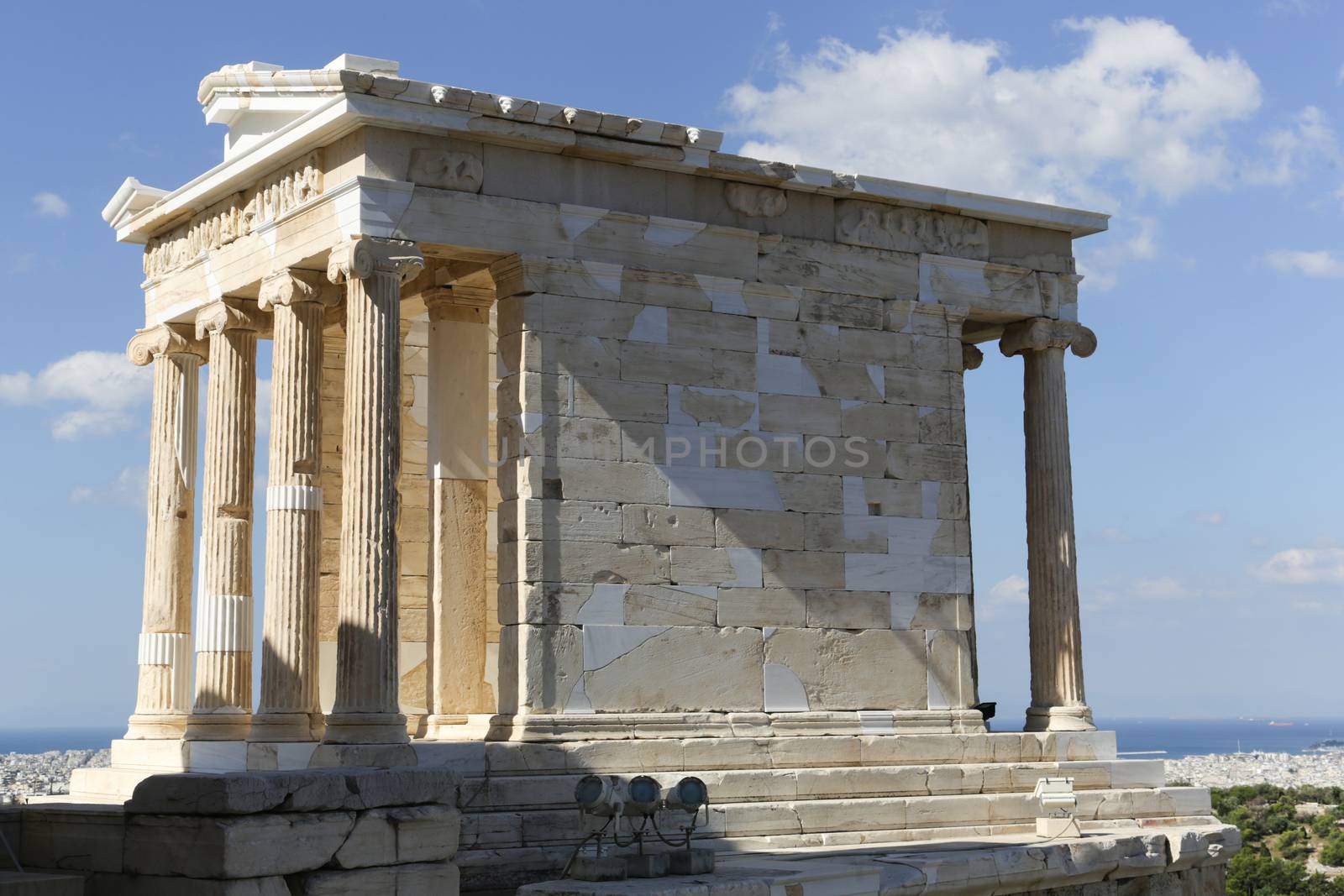 The Temple of Athena Nike at the Acropolis in Athens, Greece