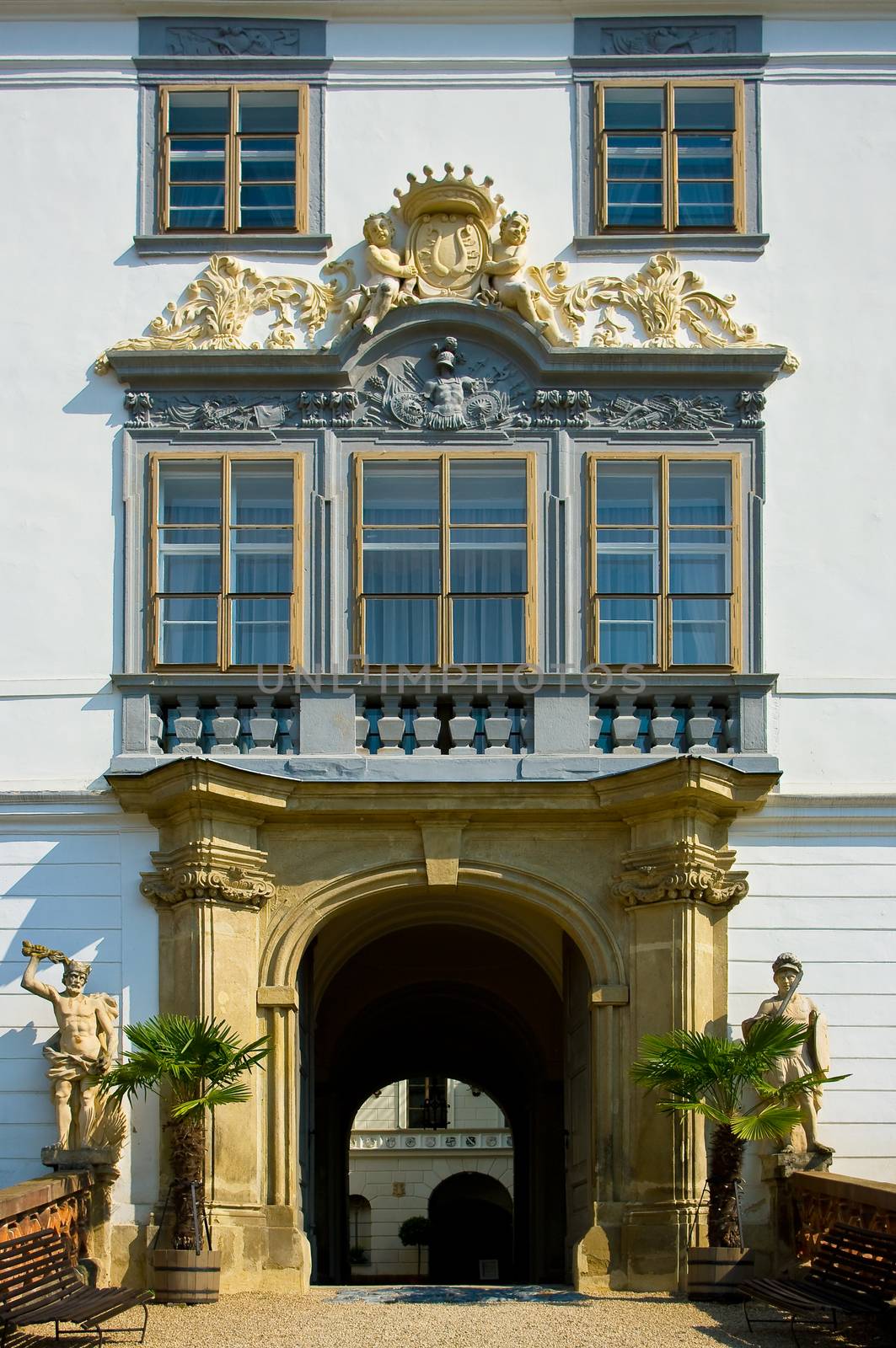 Lysice baroque castle. by zbynek
