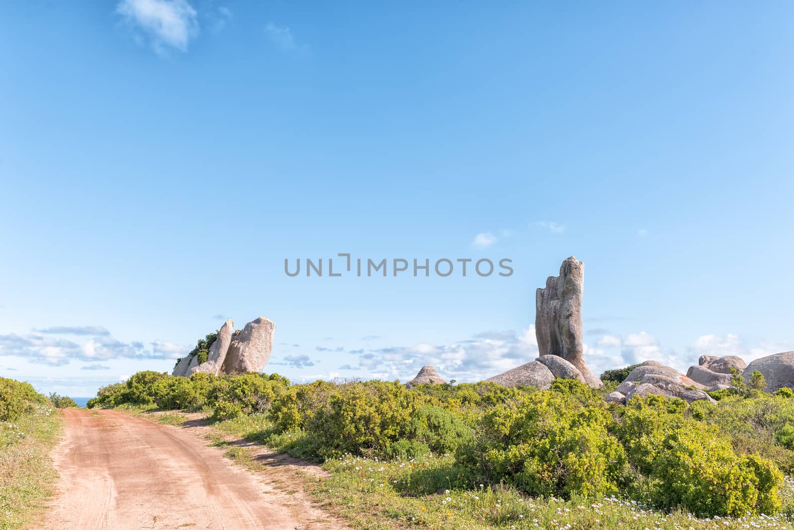 A rock formation at Postberg near Langebaan on the Atlantic Ocean coast of the Western Cape Province