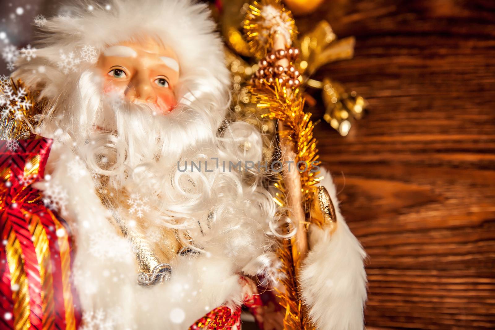 Father Frost (Russian Ded Moroz) figurine on traditional 2019 by mi_viri