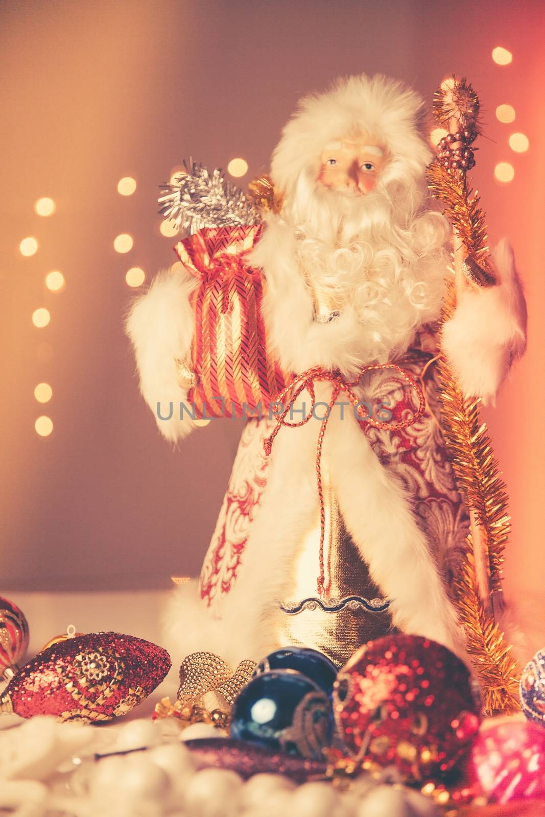 Father Frost (Russian Ded Moroz) figurine on traditional 2019 by mi_viri