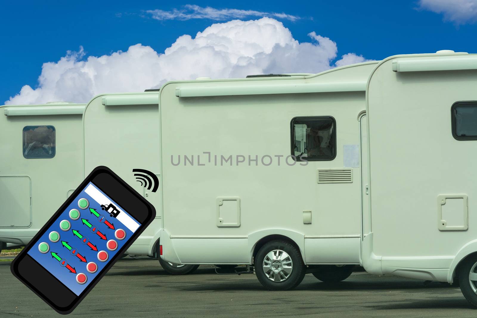 Mobile Smart Home, networked with camper