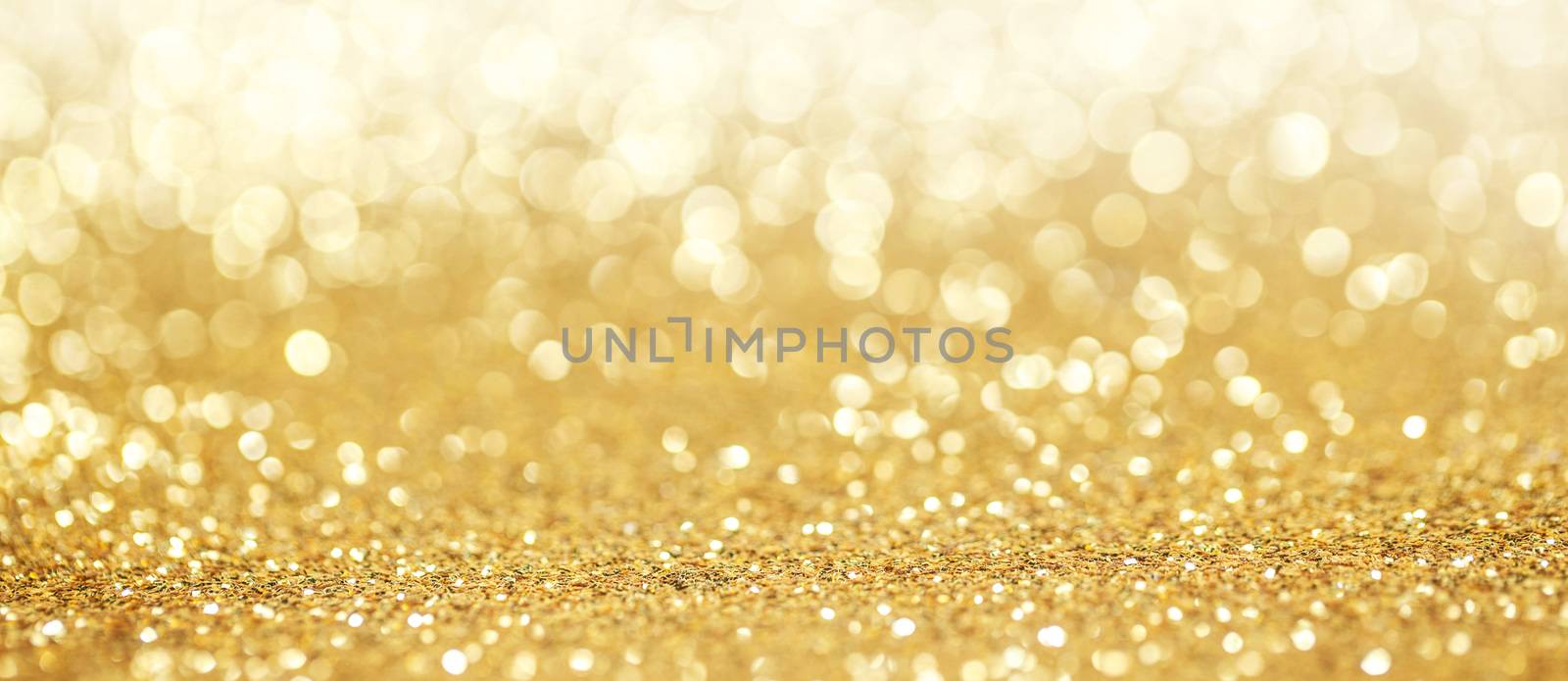 Abstract golden glitter background by Yellowj