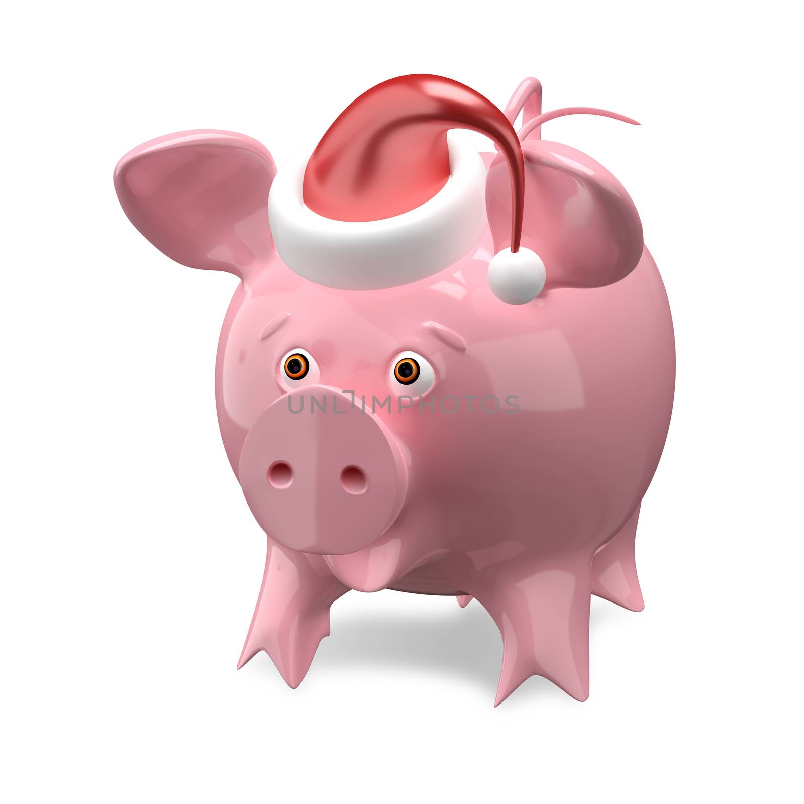 3D Illustration of a New Year Pig by brux