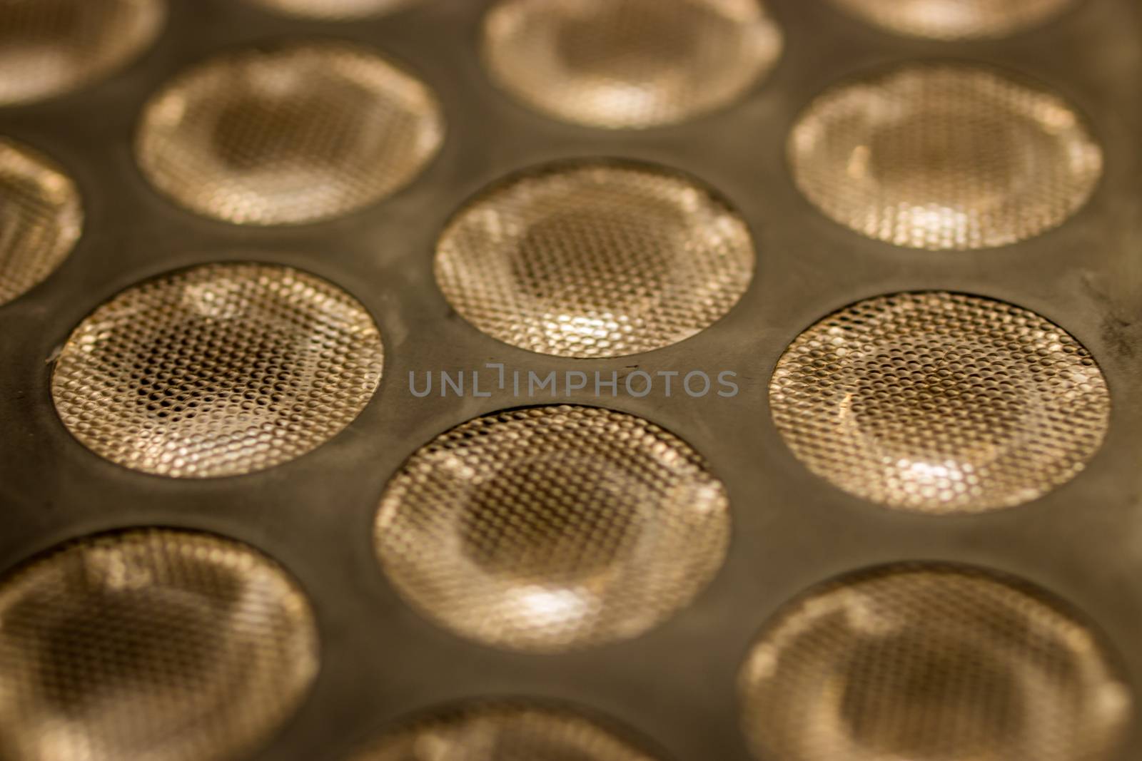 Closeup of L.E.D. Professional Stage Lighting Diodes