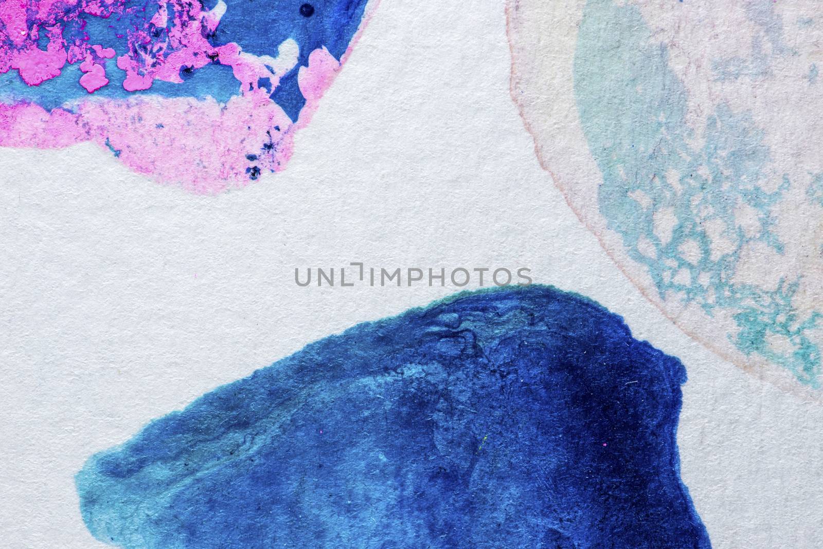 Abstract aquarelle hand drawn art on white background, Watercolor grunge texture backdrop