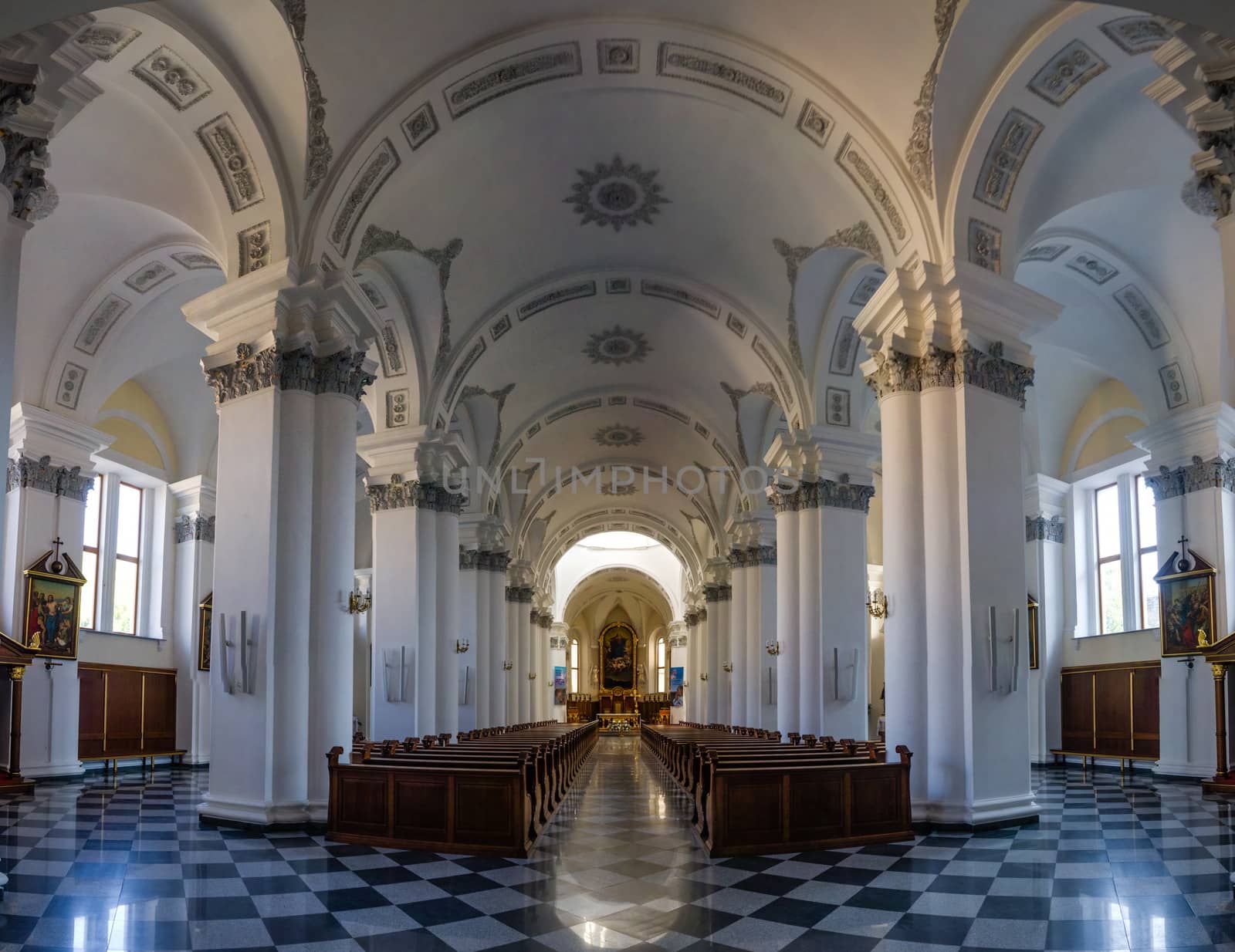 Odessa, Ukraine - 10.11.2018. Assumption of the Blessed Virgin Mary Cathedral in Odessa. A religious building belonging to the Catholic Church