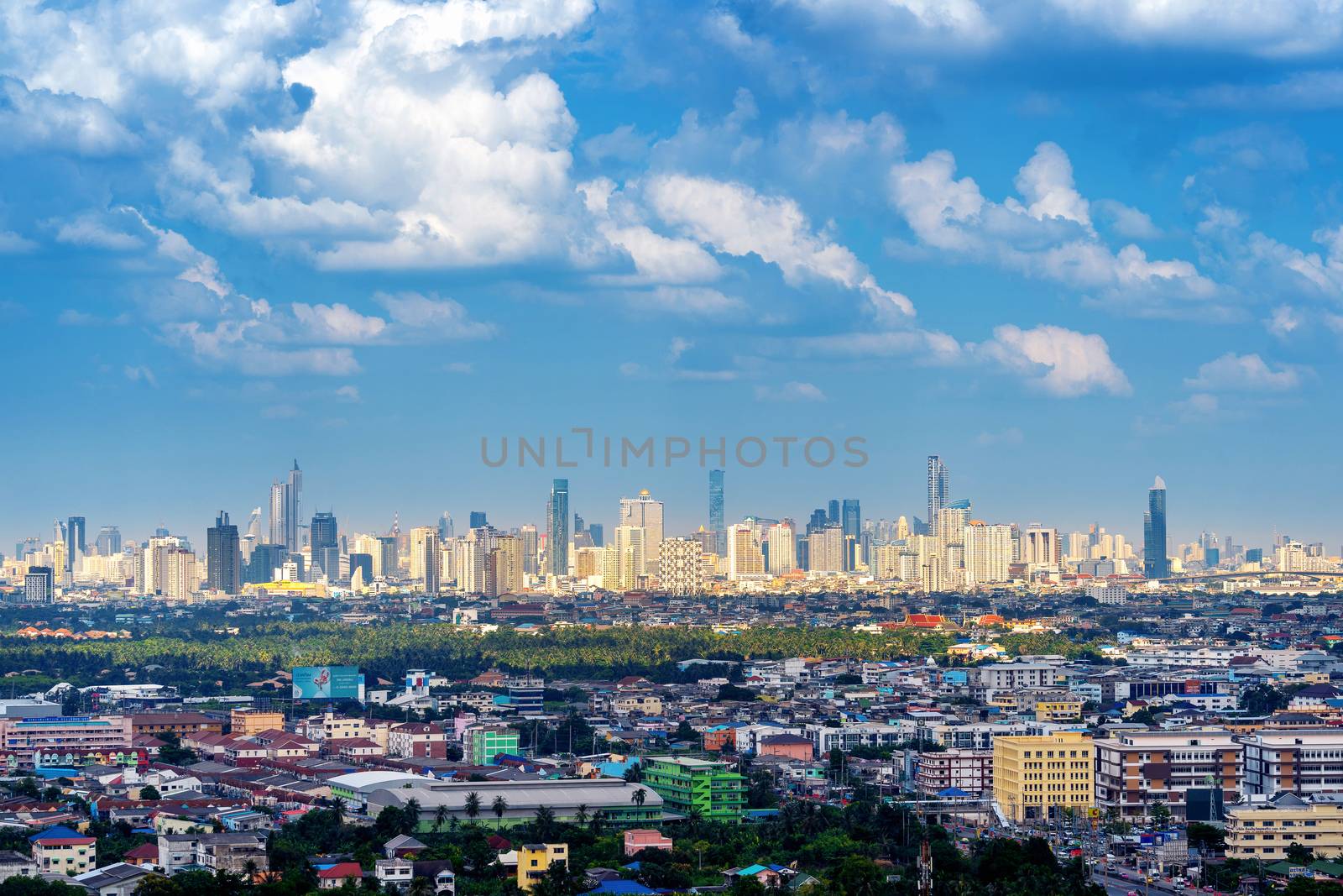 Cityscape in Bangkok, Thailand. by gutarphotoghaphy