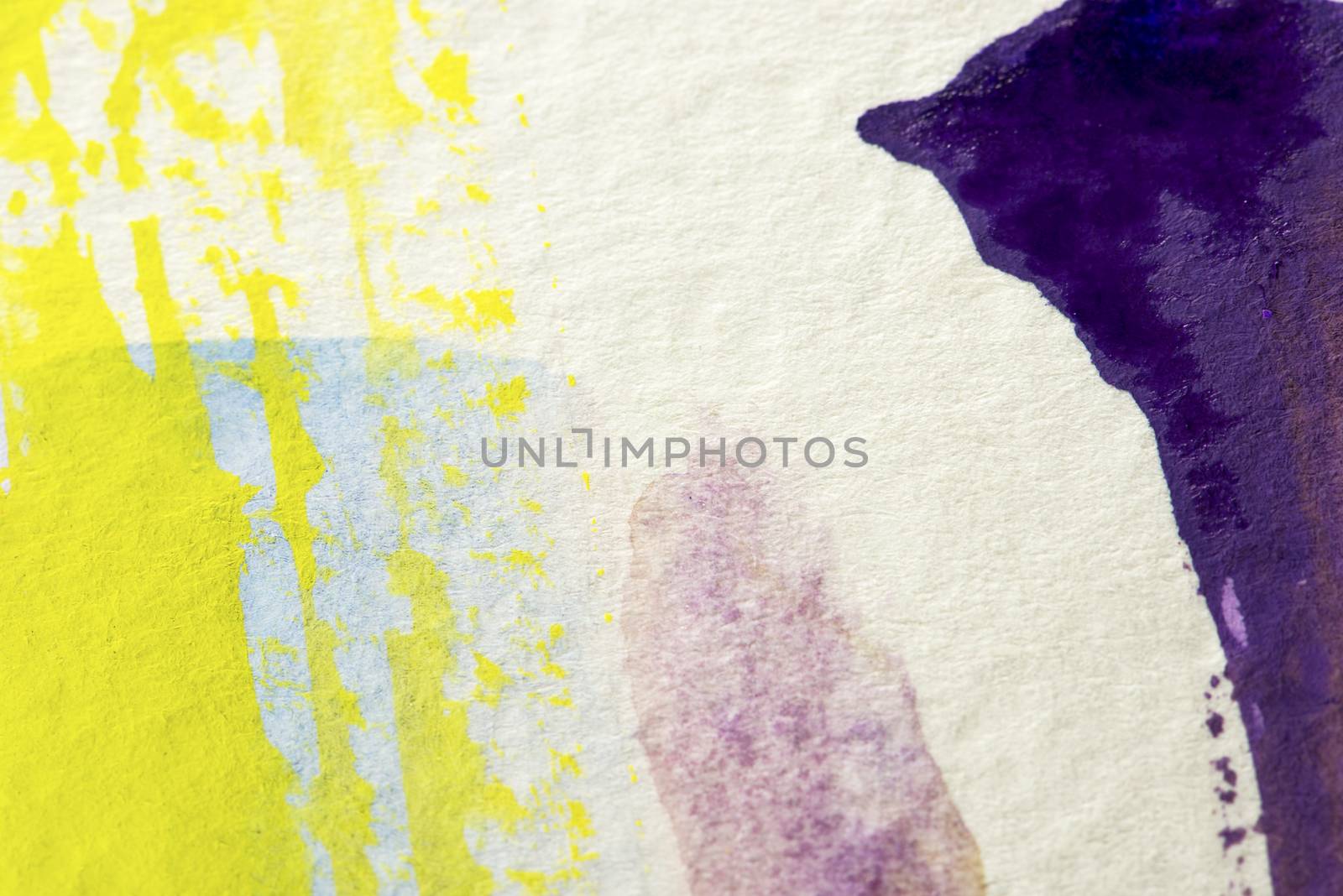 Abstract aquarelle hand drawn art on white background, Watercolor grunge texture backdrop