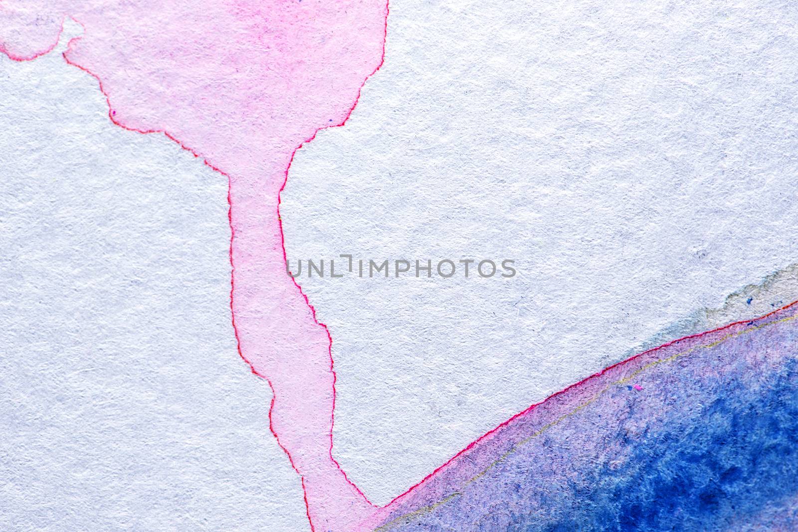 Abstract aquarelle hand drawn art on white background, Watercolor grunge texture backdrop