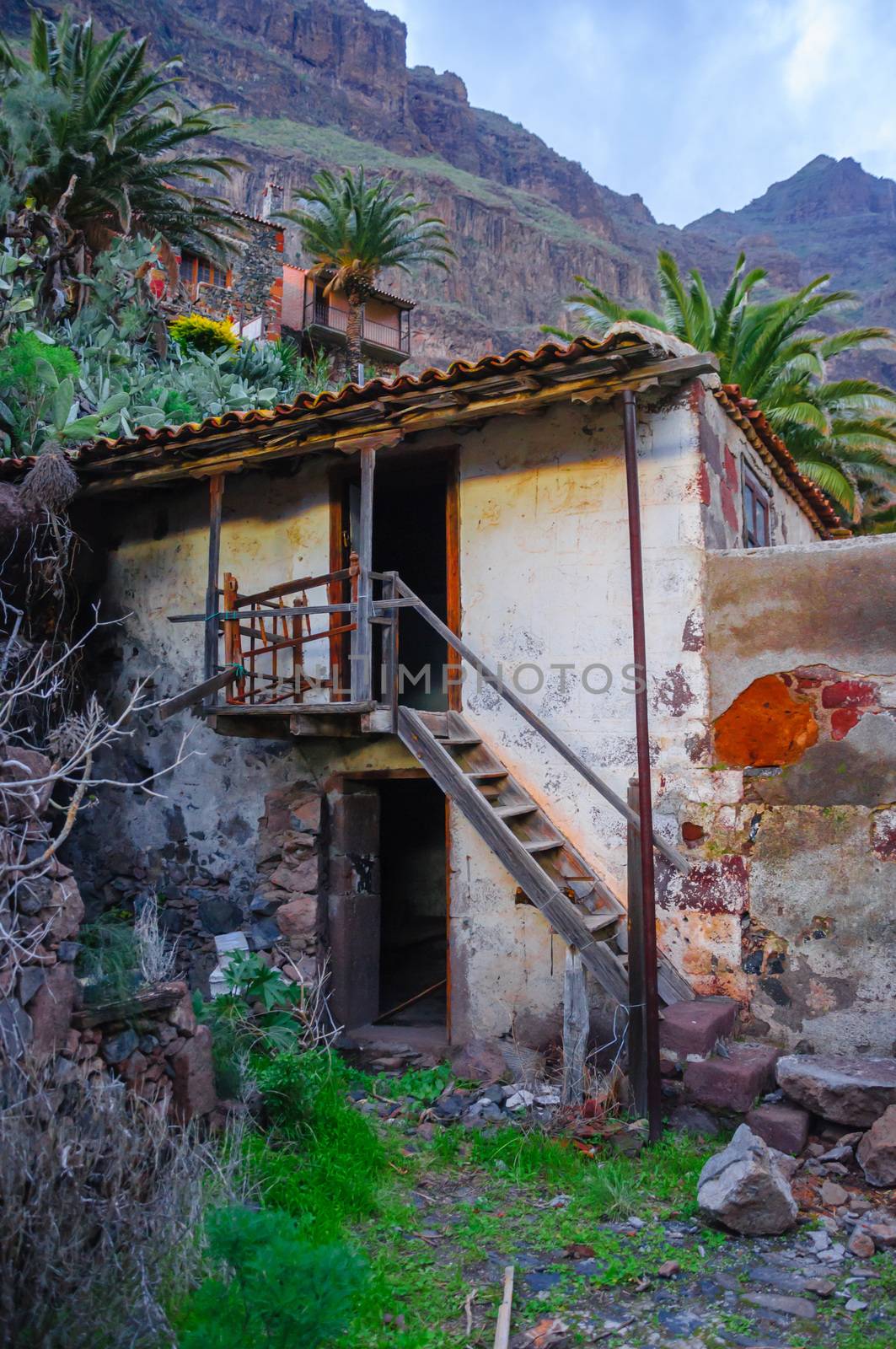 Ruins of an old house in Masca village, Tenerife, Canarian Islan by Eagle2308