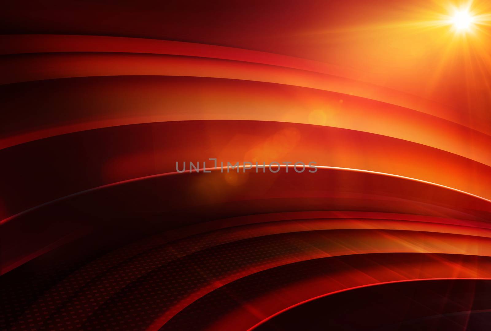 Abstract empty 3d studio space, global studio news red theme background, 3d Illustration 3d render