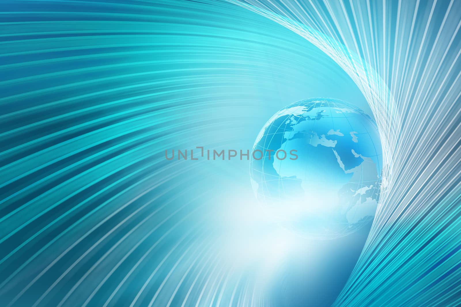 Abstract Global Connection Background. Illustration of  Futuristic Networking Technology Concept. Blank Space for Your Contents, Template, Communication, Business and Web Design