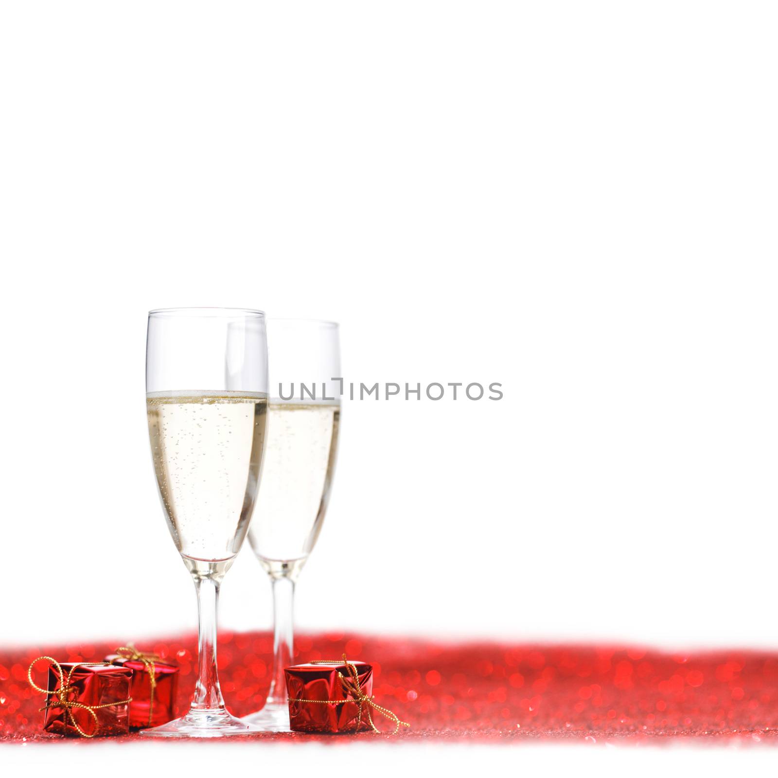 Champagne on glitters by Yellowj