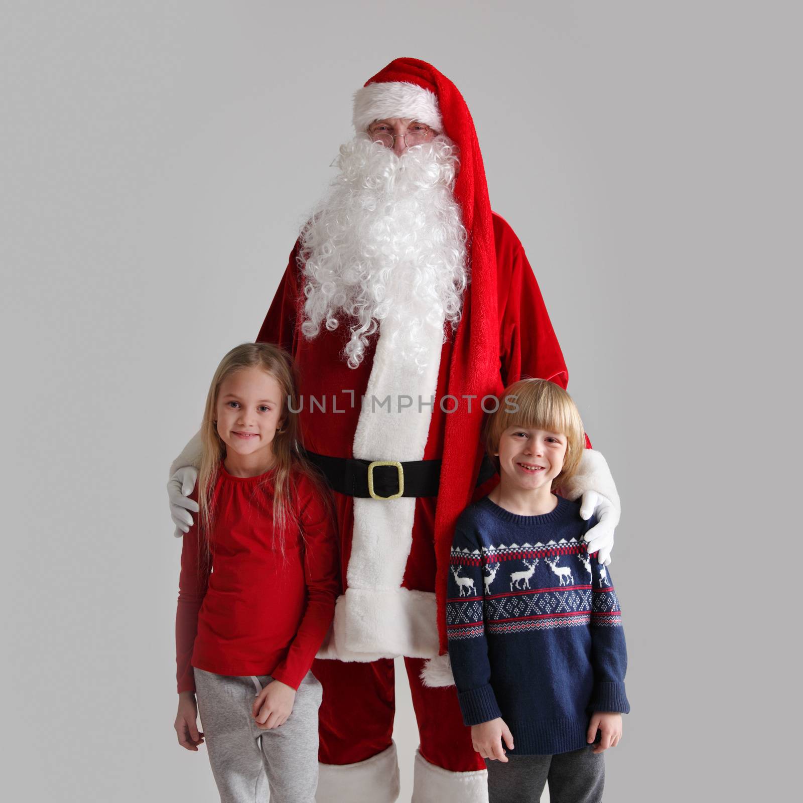 Children and Santa Claus by ALotOfPeople