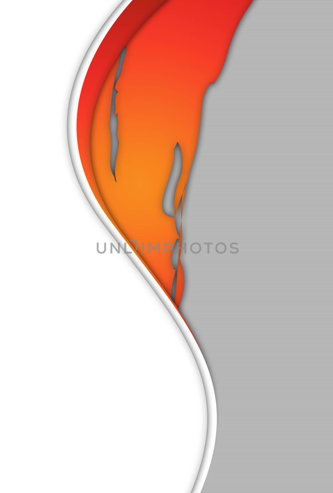 Modern white and orangish S curve background