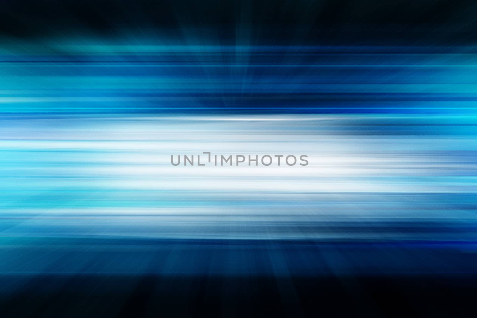 Blue abstract technology background, empty 3D space.