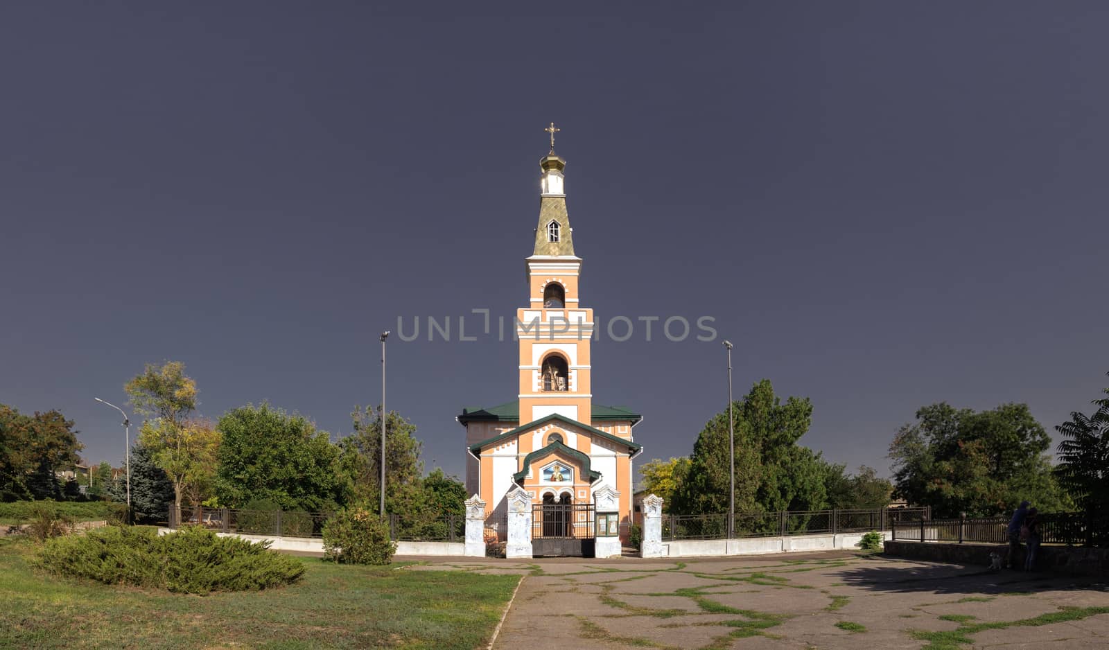 Ochakov, Ukraine - 09.22.2018. St. Nicholas Cathedral in Ochakov,  seaside town in Odessa province of Ukraine on the country's Black Sea coast.