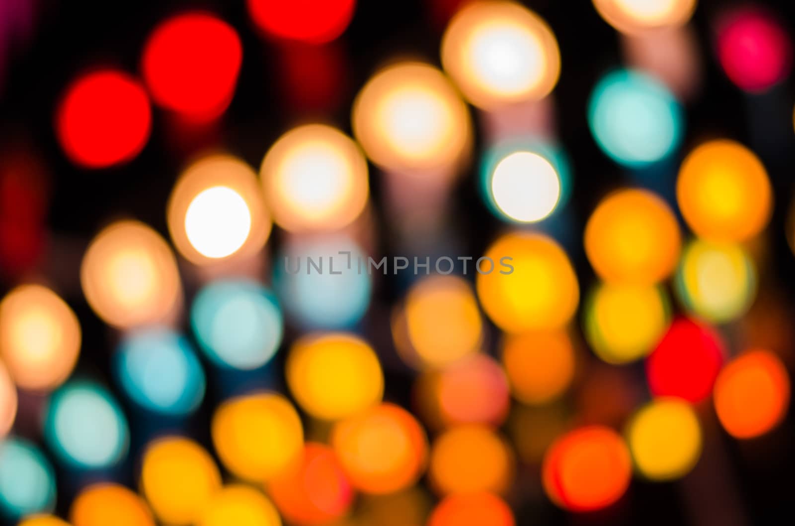 Abstract circular bokeh background of Christmaslight by photobyphotoboy