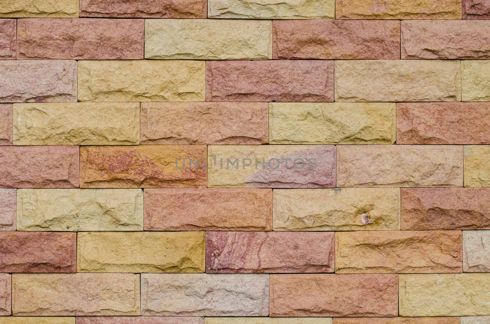 Background of stone wall made with blocks by photobyphotoboy