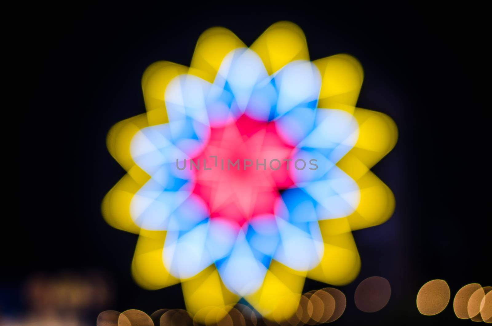 abstract background bokeh christmas lights