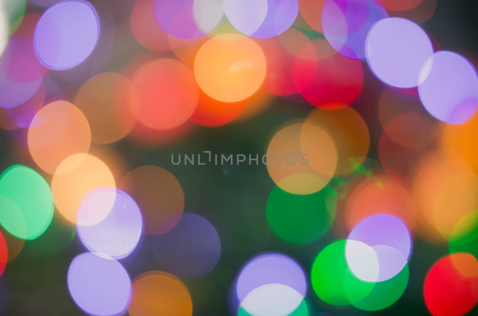 Abstract circular bokeh background of Christmaslight