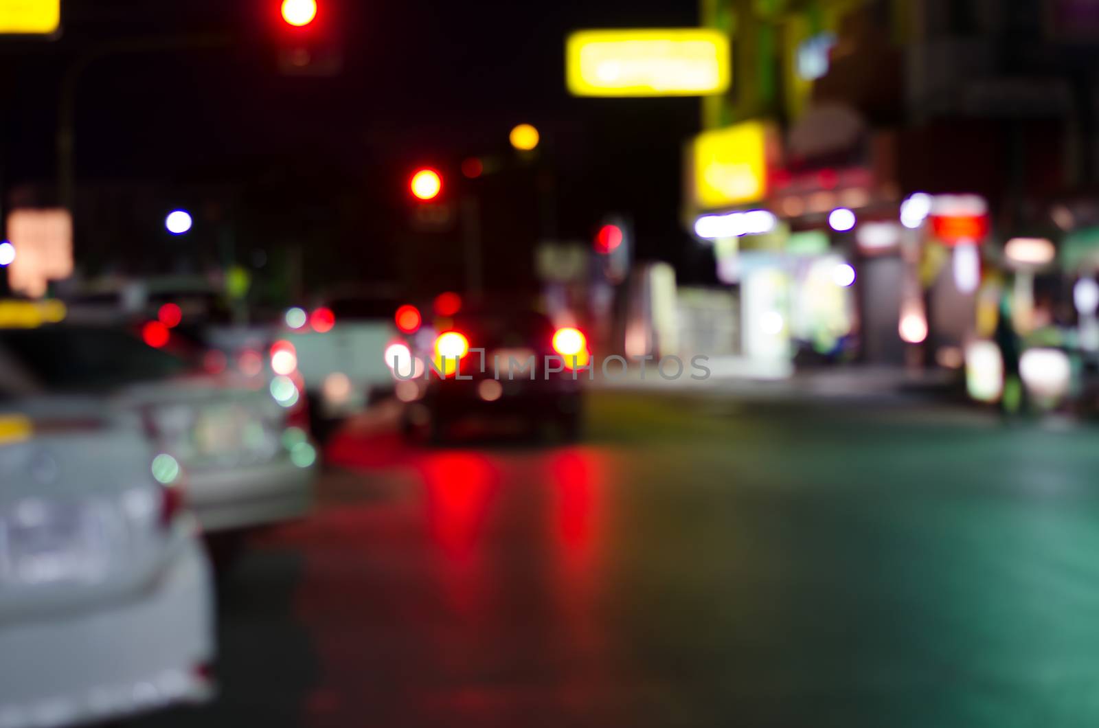 blur cars traffic on urban street  by photobyphotoboy